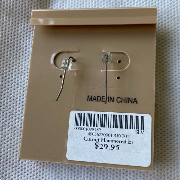 Coldwater Creek Dangling Silver Circles - Picture 5 of 7